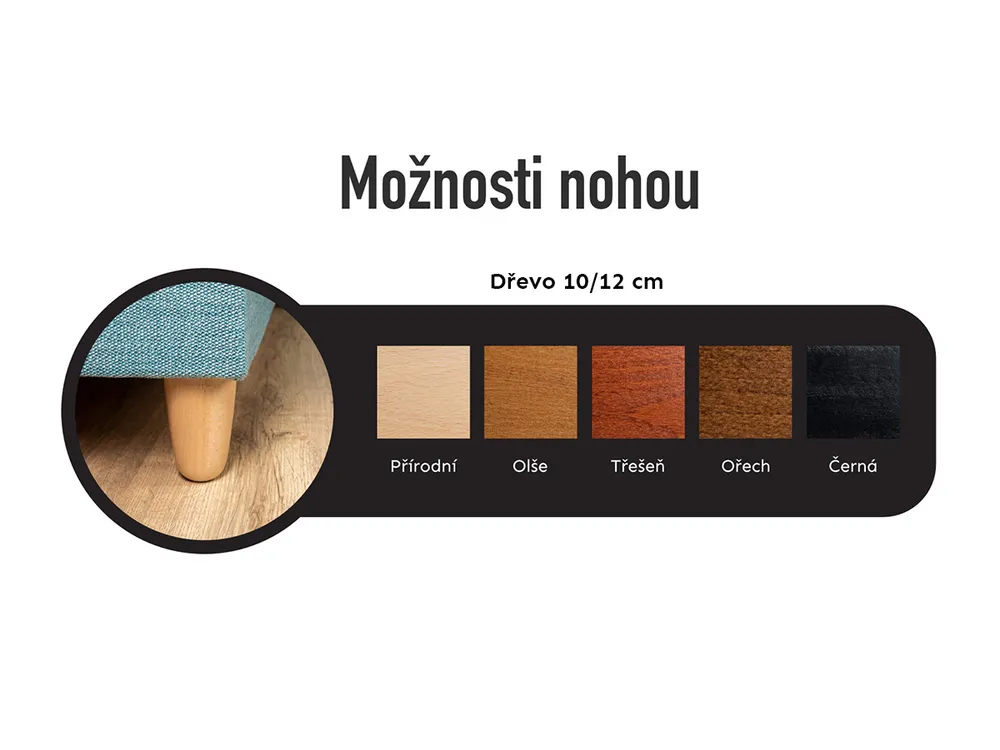 DENY rohová sedací souprava - levá